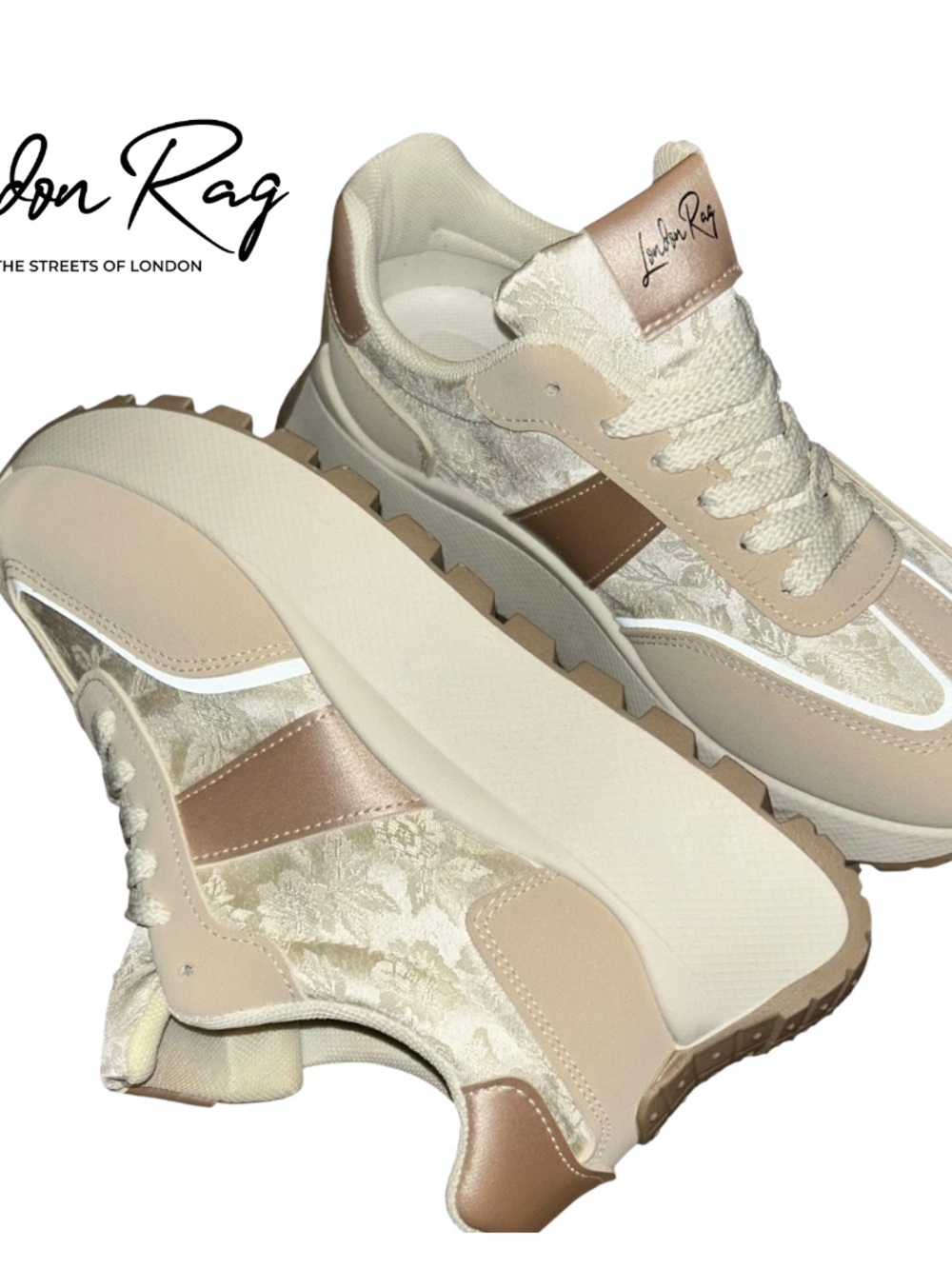 London Rag Platform Squeaker Sneakers